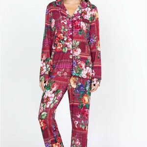 Johnny Was “Bethia” Pima Cotton  long Pajama Set -